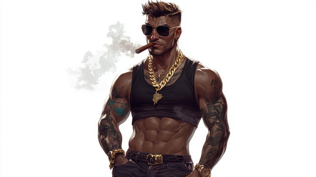 Muscular Man Cigar.