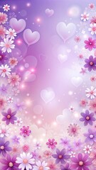 background with hearts