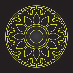 Outline Mandala for Coloring Book Page. Oriental Mandala vector. Mandala Coloring book line art vector illustration. 