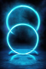 Three Glowing Circles