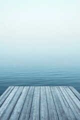 Fototapeta premium Wooden dock over calm water