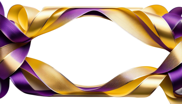 abstract background with ribbon