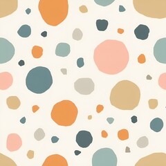 Polka dot seamless pattern, background