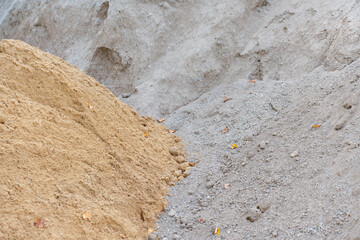 pile of yellow and white sand, abstract background