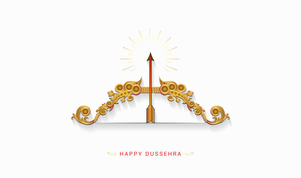 Happy Dussehra. Indian Navratri festival.