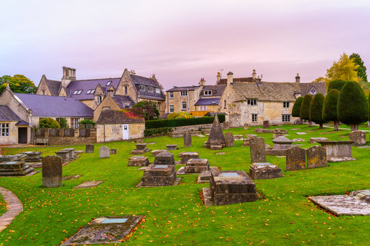 Yard cemetery of St Mary Church, in Painswick