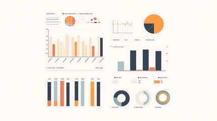 Sleek Medical Chart with Subtle Grid and Accent Color for Clean Data Presentation 