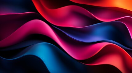 Minimalist abstract shapes, soft curves, smooth gradients, futuristic design