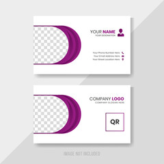 Modern and unique business card template design