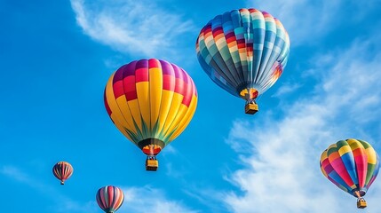 Fototapeta premium Vibrant Colorful Hot Air Balloon Festival Soaring in the Sky 