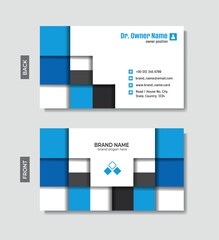 Modern business card template design for business and multiparous use