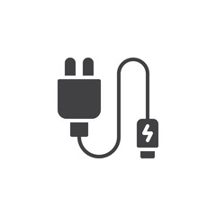 Fototapeta premium Charger plug vector icon