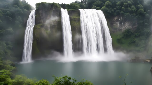 waterfall in the park