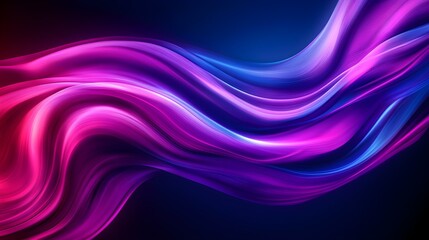Obraz premium Abstract swirling design in cool blue and purple hues, fluid and ethereal, with a sense of movement and depth, Fantasy style, Soft gradients, High-resolution