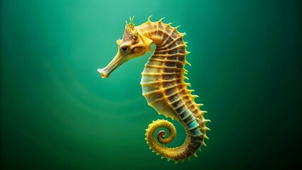 Obraz premium A stunning seamless blend of pale green and oceanic hues accentuates the intricate, eye-like markings on this lined