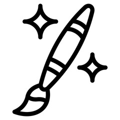 Paintbrush Icons For Design Elements 