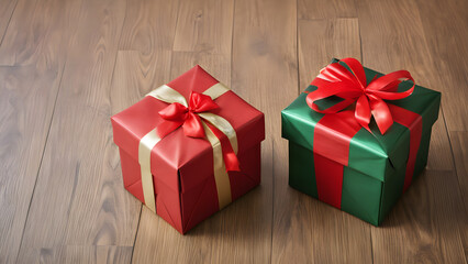 Obraz premium christmas tree with gifts