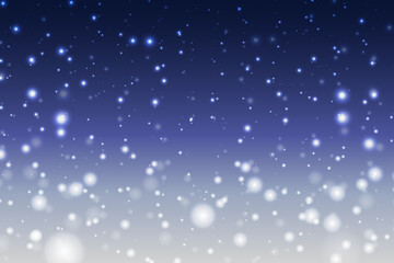 雪降る冬の夜空の背景