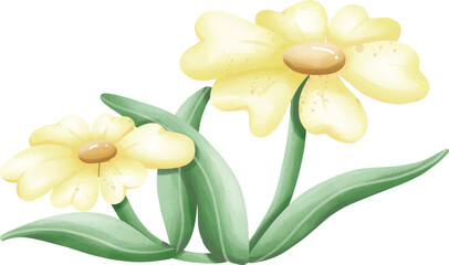 Fototapeta premium Yellow flower.eps
