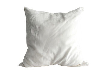 Obraz premium A soft, white pillow with a smooth texture, ideal for interior design and home comfort. Perfect for adding elegance to any room.