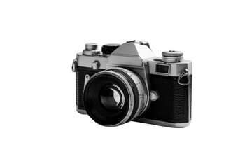 Fototapeta premium Classic vintage camera with a sleek design, capturing the essence of photography and nostalgia in stunning detail.