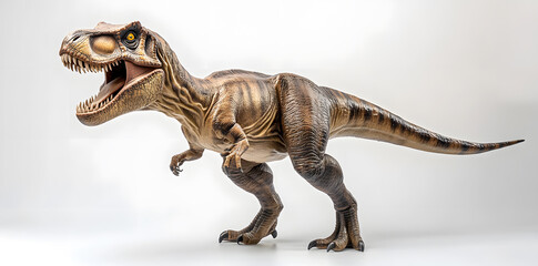 Fototapeta premium Tyrannosaurus rex dinosaur isolated on white background. T-rex