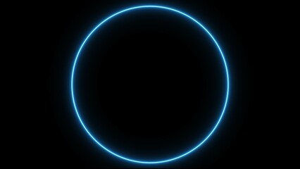 Abstract Neon Radio Wave Illustration. Glowing Neon Circular Wave Diffusion, Alpha Channel.