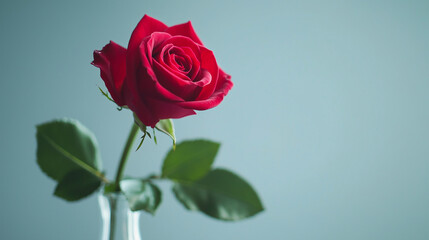 Fototapeta premium single red rose