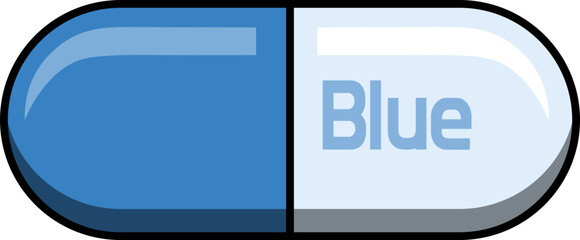 White, yellow and blue capsules isolated on transparent background. 3d render. PNG. Tablets, medicine concept. 3D rendering, ui, ux. Pills. Health