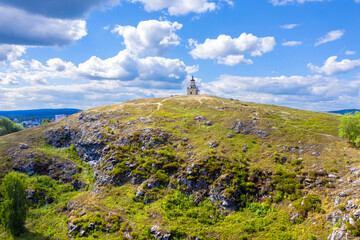 Watchtower at the top of Mount Lisya. Nizhny Tagil. Russia