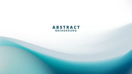 Modern and elegant abstract background with flowing turquoise waves. Perfect for websites, presentations, and social media.