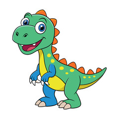 Obraz premium A drawing of a dinosaur