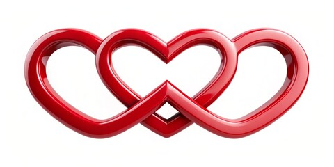 Intersecting hearts form an eternal infinity symbol, signifying the unbreakable and unwavering commitment to love and