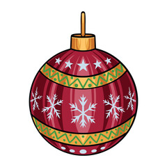 Christmas Ornament Icon Decoration Design Accessories Art Vector
