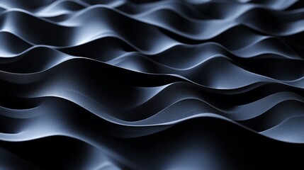 Obraz premium Abstract dark, wavy, geometric background.