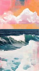 Tranquil Seascape: Elegant Phone Wallpaper Featuring the Sea