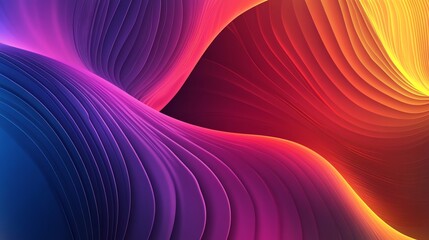 Obraz premium Abstract colorful background with wavy lines.