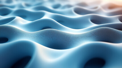 Obraz premium Abstract blue and white undulating texture