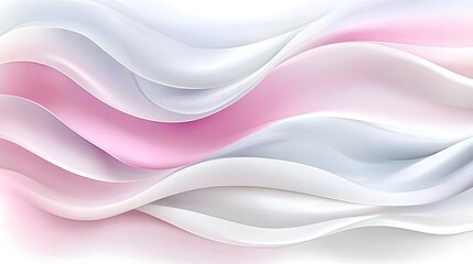 Obraz premium Abstract Pink and White Wavy Background