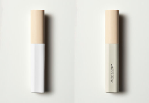 Cosmetic Product Packaging Concealer Stick Mockup With Generative AI