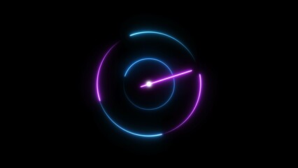 Digital technology Radar screen illustration background.