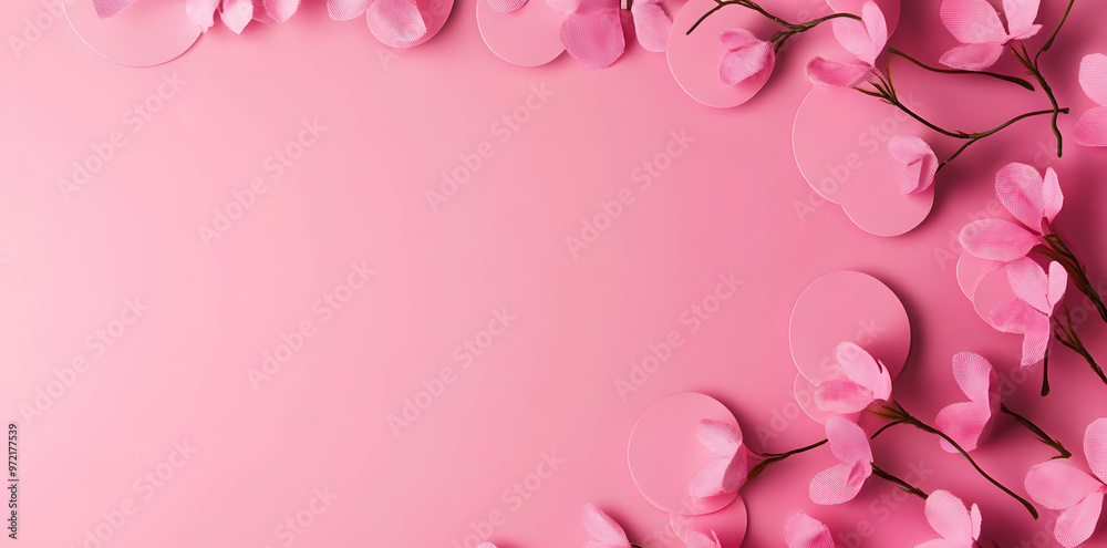 Poster Pink abstract background. Graphic design banner background template