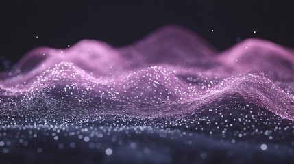Obraz premium Abstract Purple and White Digital Network Background