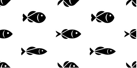 Seamless pattern with Fishs. isolated on white background