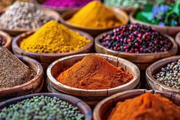 Fototapeta premium fragrant spices and herbs.