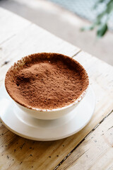 Nutella and mascarpone tiramisu, Sant Cugat del Vallès, (Vallès Occidental), Catalonia, Spain