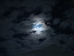 moon and clouds