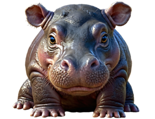 closed up hippo
