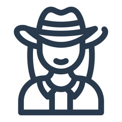 Classic Cowgirl Hat and Attire