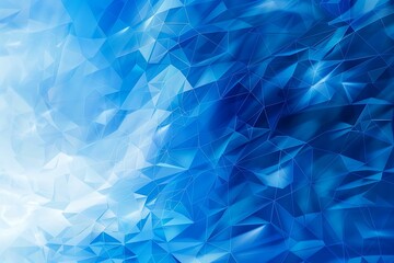 Obraz premium Abstract polygonal blue background, blue color background, Geometric shape, Wallpaper, blue low poly background 